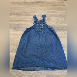 Vintage McKids Girls Blue Denim‎ Dress Overalls